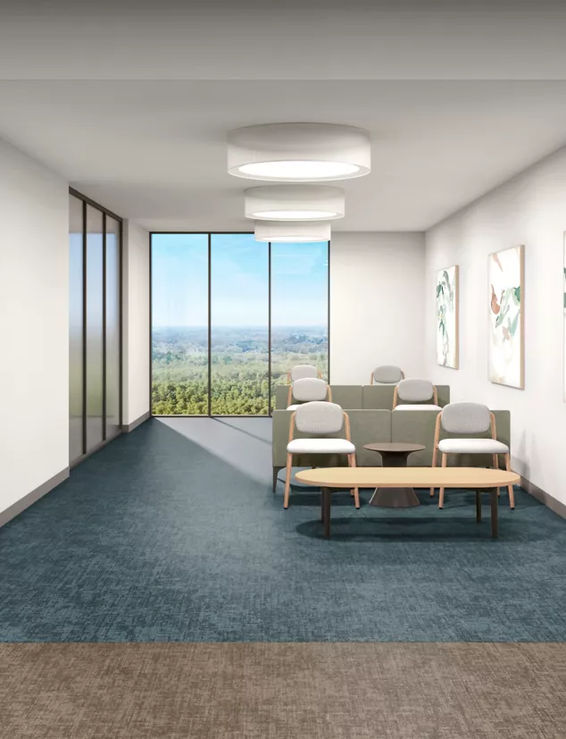 Interface Heirloom LVT in small waiting area